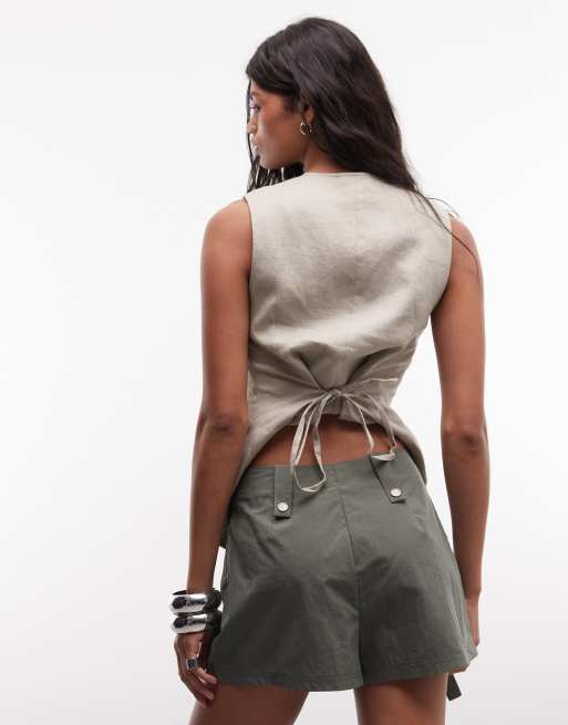 ASOS DESIGN skort cargo à poches vert, 5 de 5