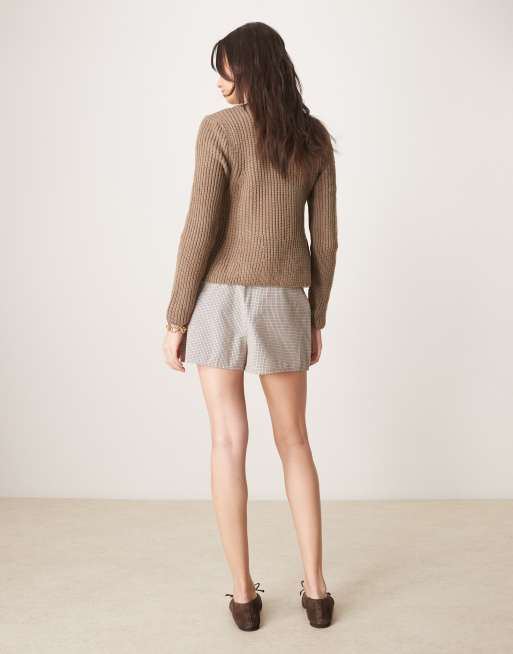 ASOS DESIGN skort in mini plaid, 4 of 5
