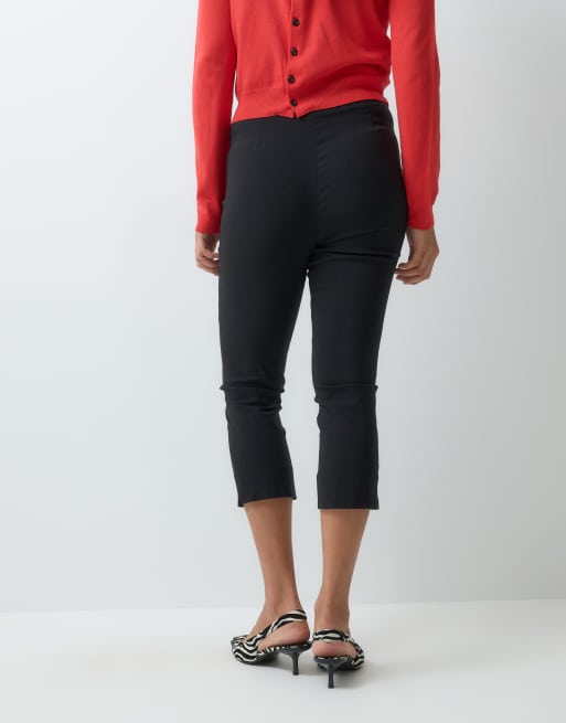 ASOS DESIGN skræddersyet bengalin capribukser i sort, 4 af 5