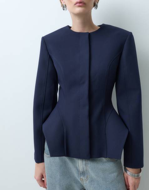 ASOS DESIGN skræddersyet jakke med peplumkant - view 1