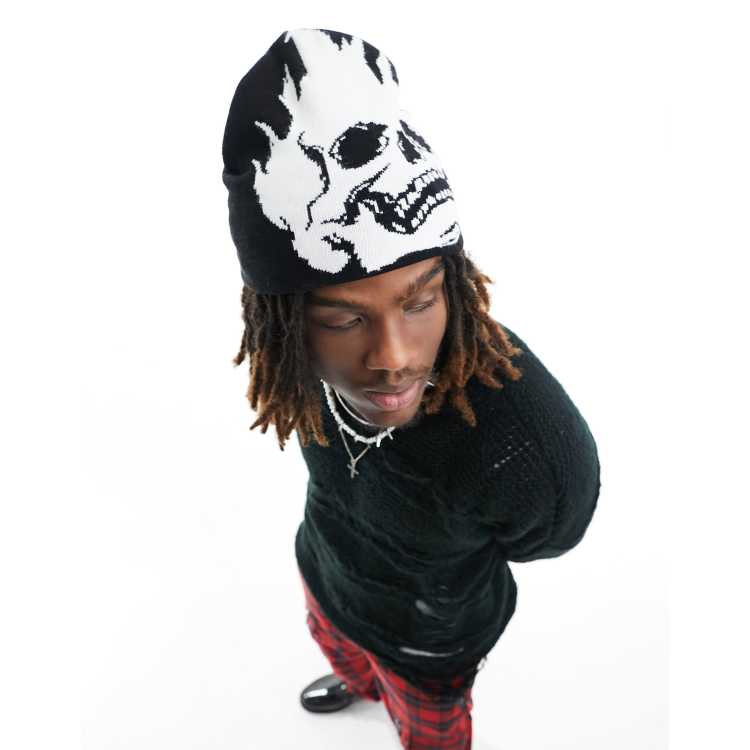 Skull store knit hat