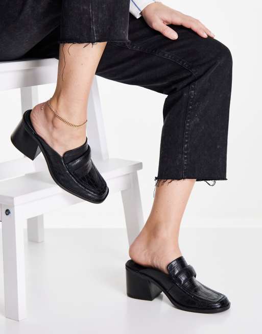 Asos sales heeled loafers