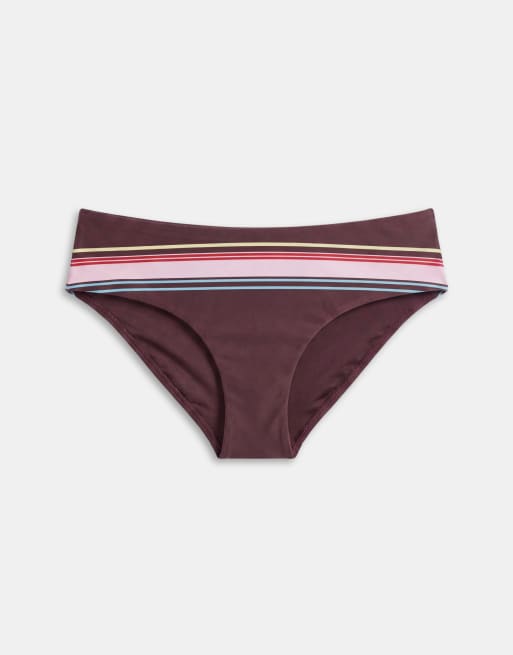 ASOS DESIGN - Skylar - Lavtaljede badeshorts med striber, 4 af 7
