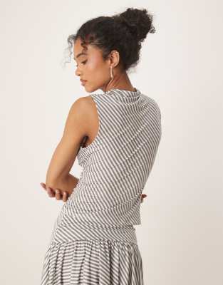 Asos Design Slash Detail Tank Top