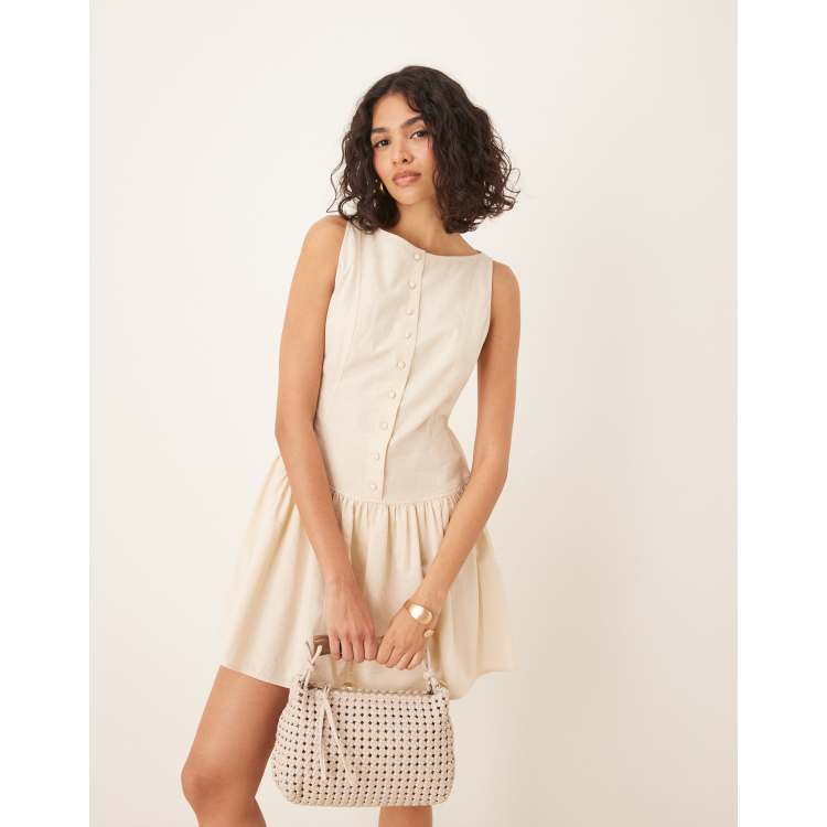 マロニーWest Cut Border Mini Dress S West Cut Border Mini Dress LLA0433 – AuroraBoutique