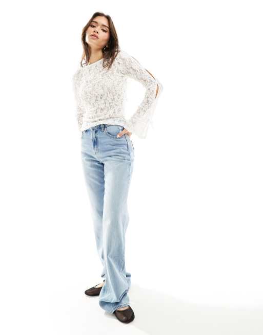 Asos white lace top sale