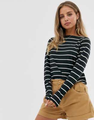 slash neck top asos