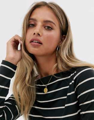 slash neck top asos