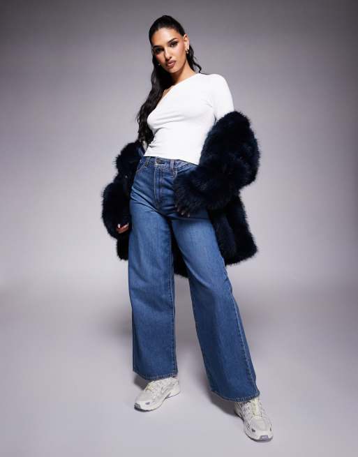 ASOS DESIGN slash neck slinky long sleeve top in ivory, 2 of 4