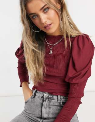 slash neck top asos