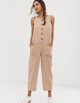 sleeveless boiler suit