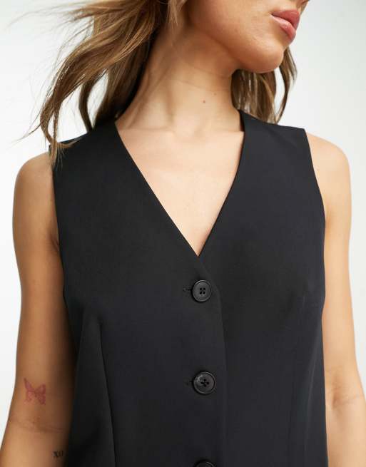 Chic Black Vest - Sleeveless Vest Top - Button-Up Vest - Lulus