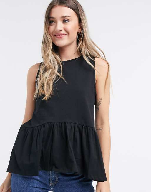 Sleeveless best sale smock top