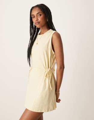 Asos Design Sleeveless Cinched Mini Dress