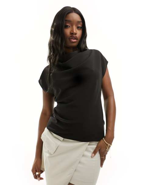 Women's Tops | Black, V Neck & High Neck Tops | ASOS