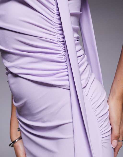 ASOS DESIGN sleeveless high neck maxi dress in lilac