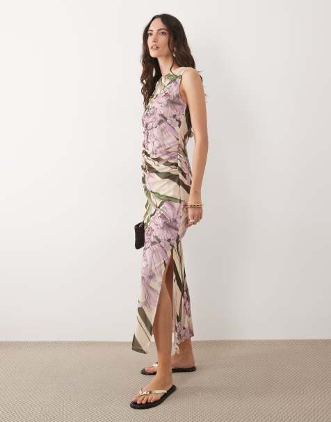 ASOS DESIGN sleeveless midaxi dress in floral print - view 1