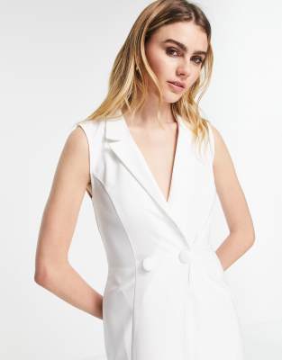 Asos white 2025 blazer dress