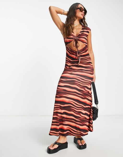 Tiger print shop dress asos