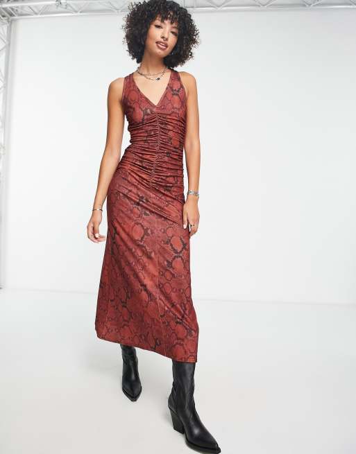 Asos 2024 snakeskin dress