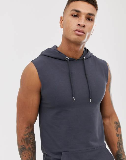 Asos sales sleeveless hoodie