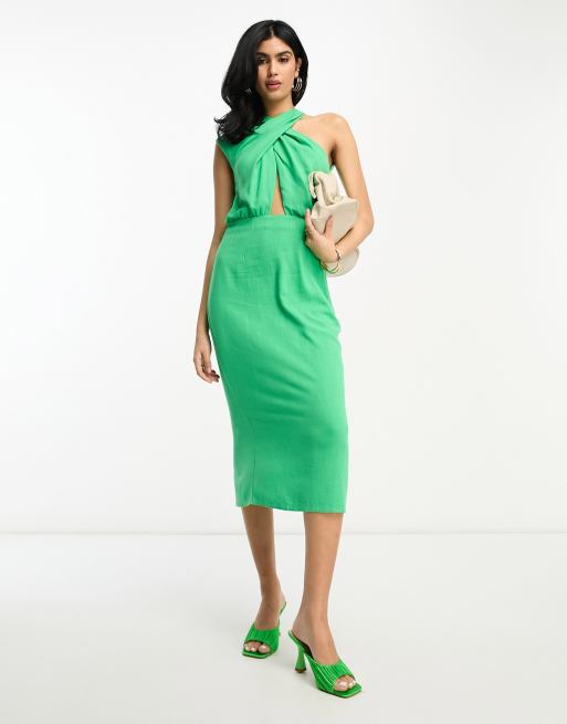 Topshop twist hotsell bow sheath dress