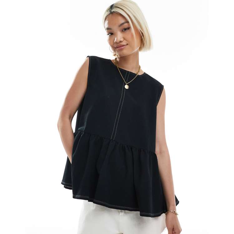 Korinthos Sleeveless Peplum(black／L) Korinthos Sleeveless Peplum(black／L) Korinthos Sleeveless Peplum