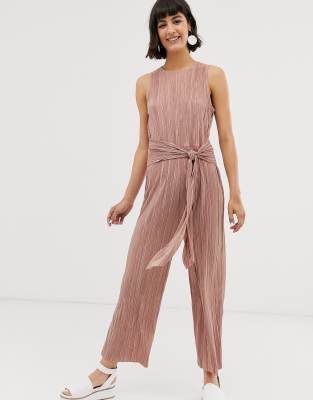 plisse jumpsuit asos