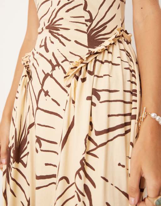 bec and bridge kailani asym dress brown Tnuck Beach Blanc Shell Embroidered Terrycloth Dress Coverup Blanc / XXXL