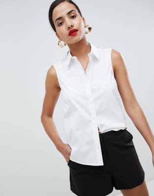 asos sleeveless shirt