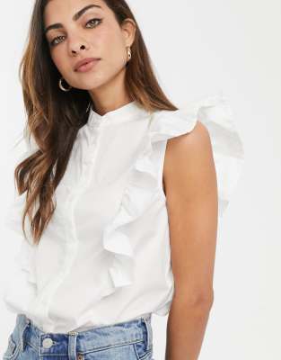 sleeveless frill