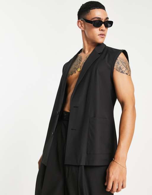 Men's sleeveless shop tuxedo jacket