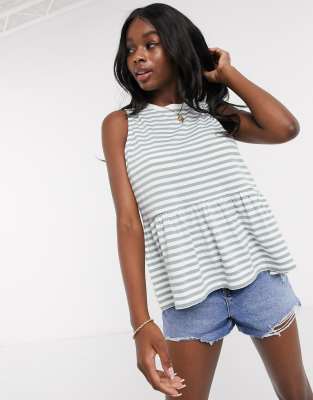 sleeveless smock top