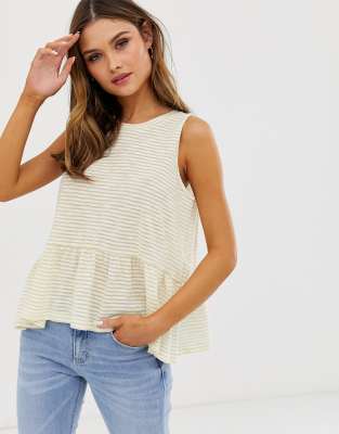 sleeveless smock top