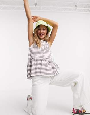 sleeveless smock top