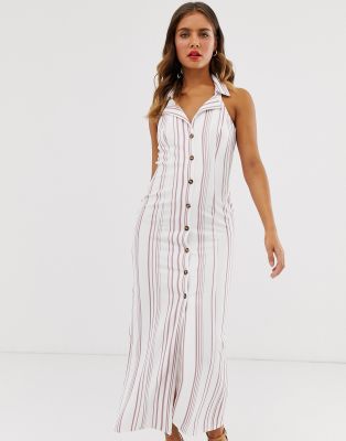 sleeveless maxi shirt dress