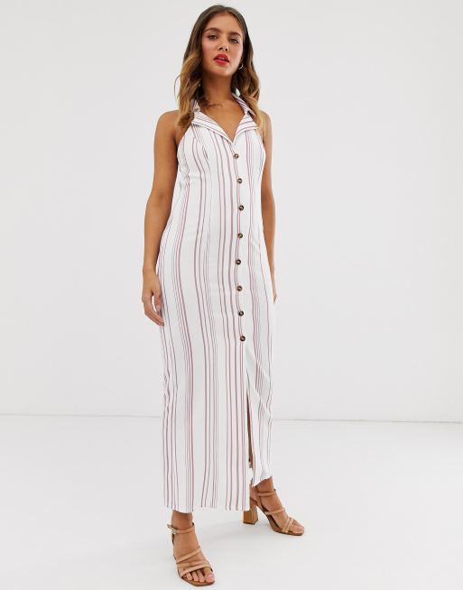 Sleeveless maxi shirt store dress