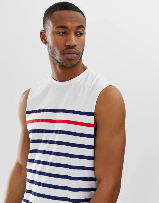 navy sleeveless tshirt