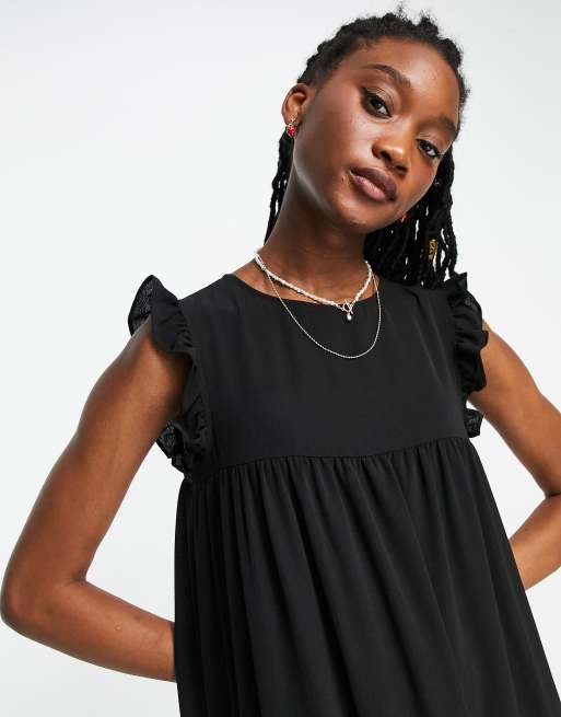 Black frill sales dress zara