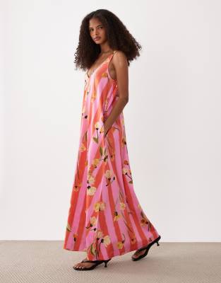 westside tiered layered stripes floral print maxi dress reviews Bluebell Maxi Dress by Free People, Size: XL
