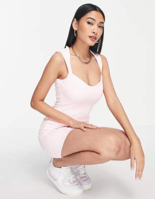 asos baby pink dress