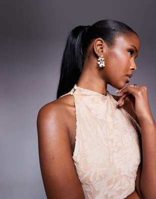 Asos Design Sleeveless With Asymmetric Skirt Mini Dress