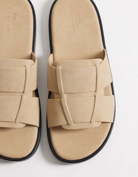 ASOS DESIGN – Slider-Sandalen in Steinbeige - view 1