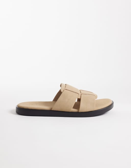 ASOS DESIGN – Slider-Sandalen in Steinbeige, 2 von 4