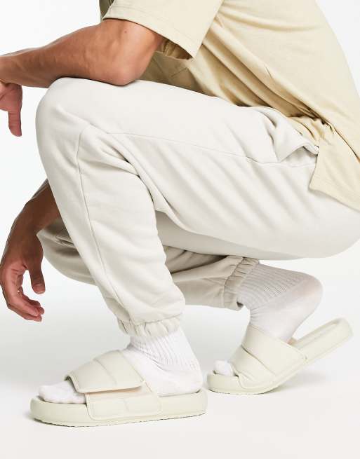 ASOS DESIGN - Sliders imbottite color pietra