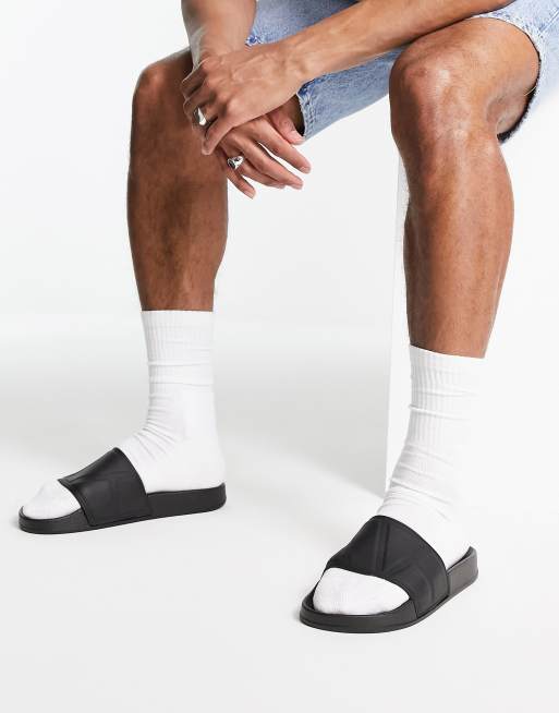 Asos hot sale black sliders