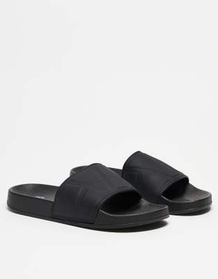 Asos Design Sliders In Black In Black