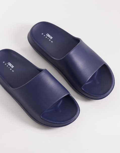 ASOS DESIGN - Sliders kaki con suola spessa - view 1