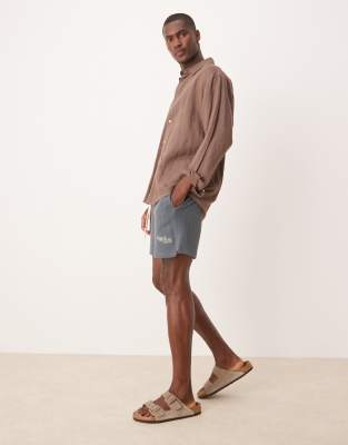 Asos Design Slim 12cm Textured Shorts