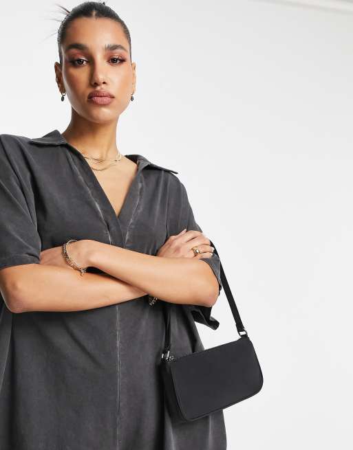 Asos black sale shoulder bag